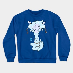 Drowned Ghost Girl Will-O'-the-Wisp CHIBI SD MONSTER GIRLS Series I Crewneck Sweatshirt